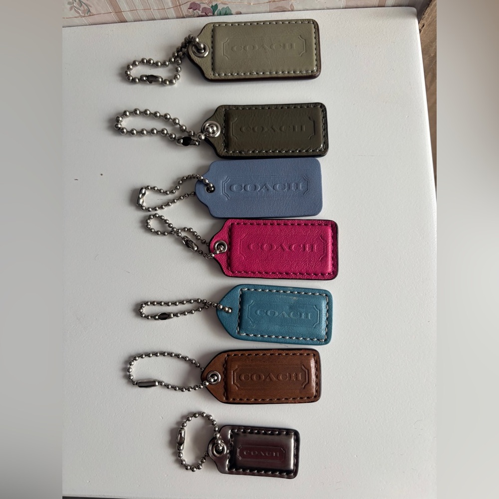 Coach Multicolor Leather Keychain Collection